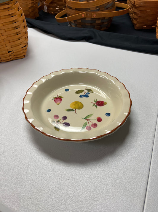 Longaberger Berry pie plate