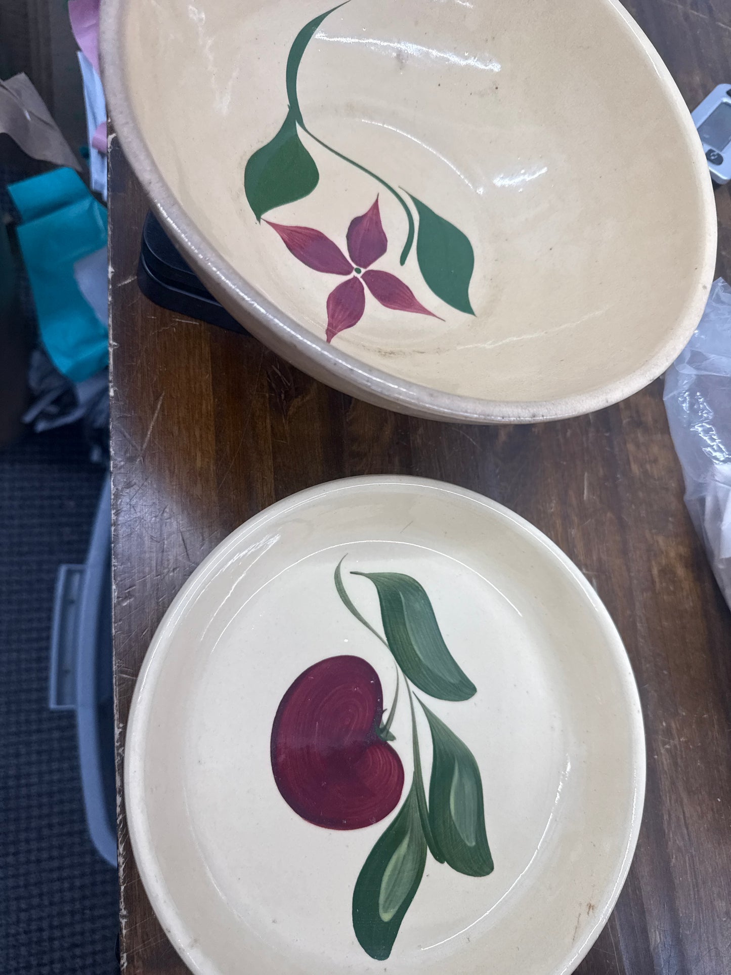 Watts ware bowl and plate