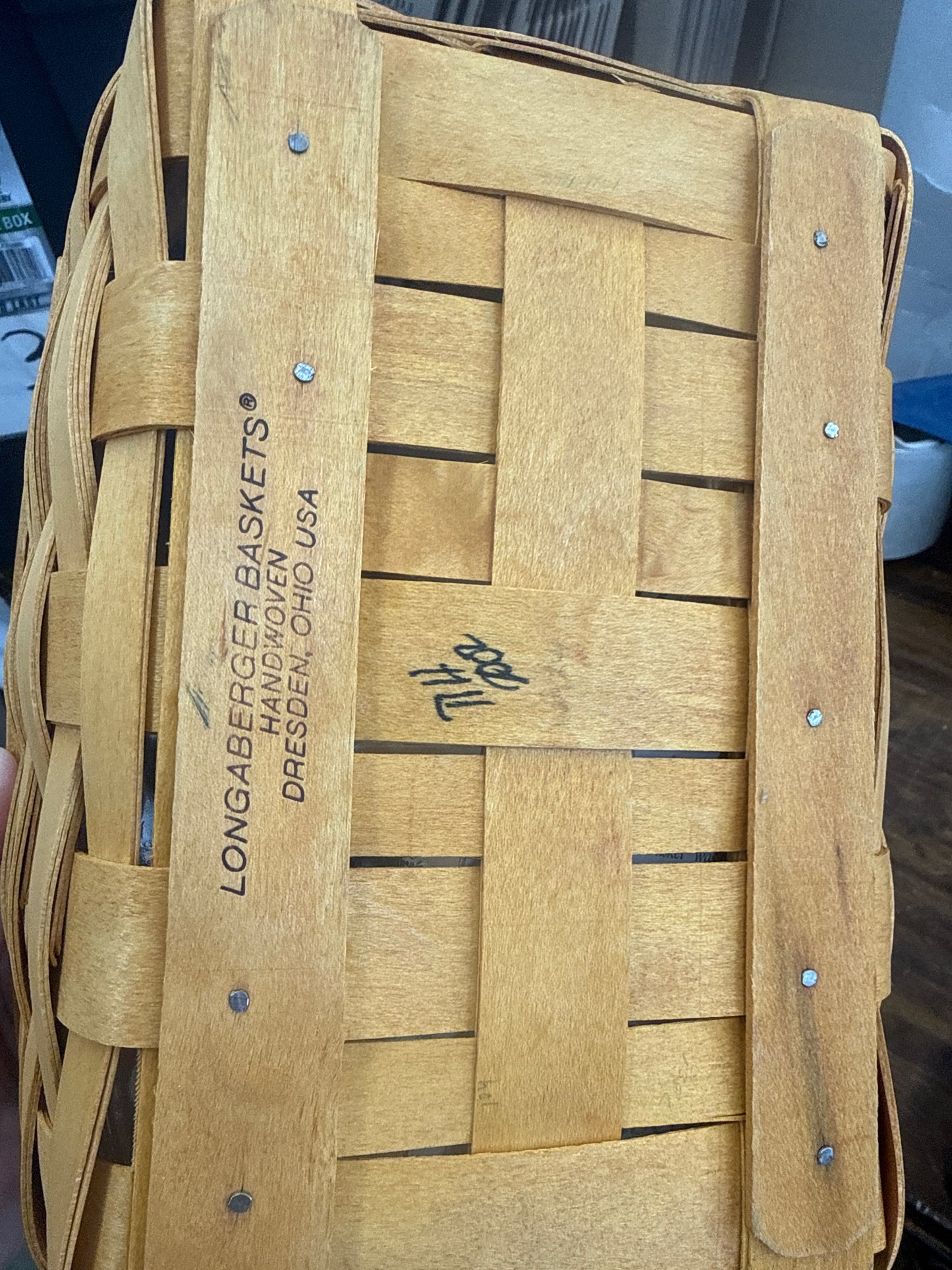 Longaberger spring basket with protector