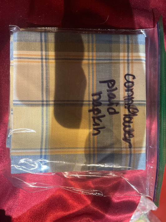 Corn flour plaid napkin