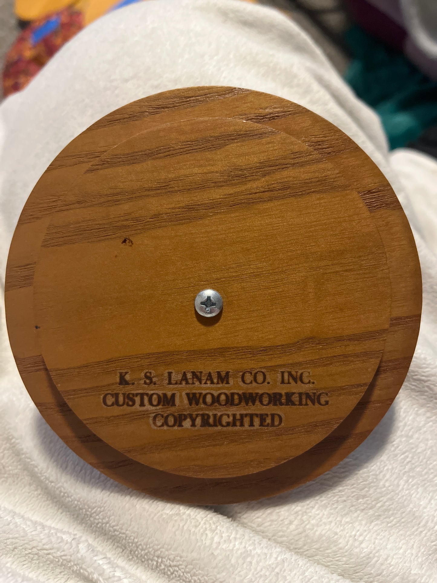 K.S. Lanam small round lid — 5”