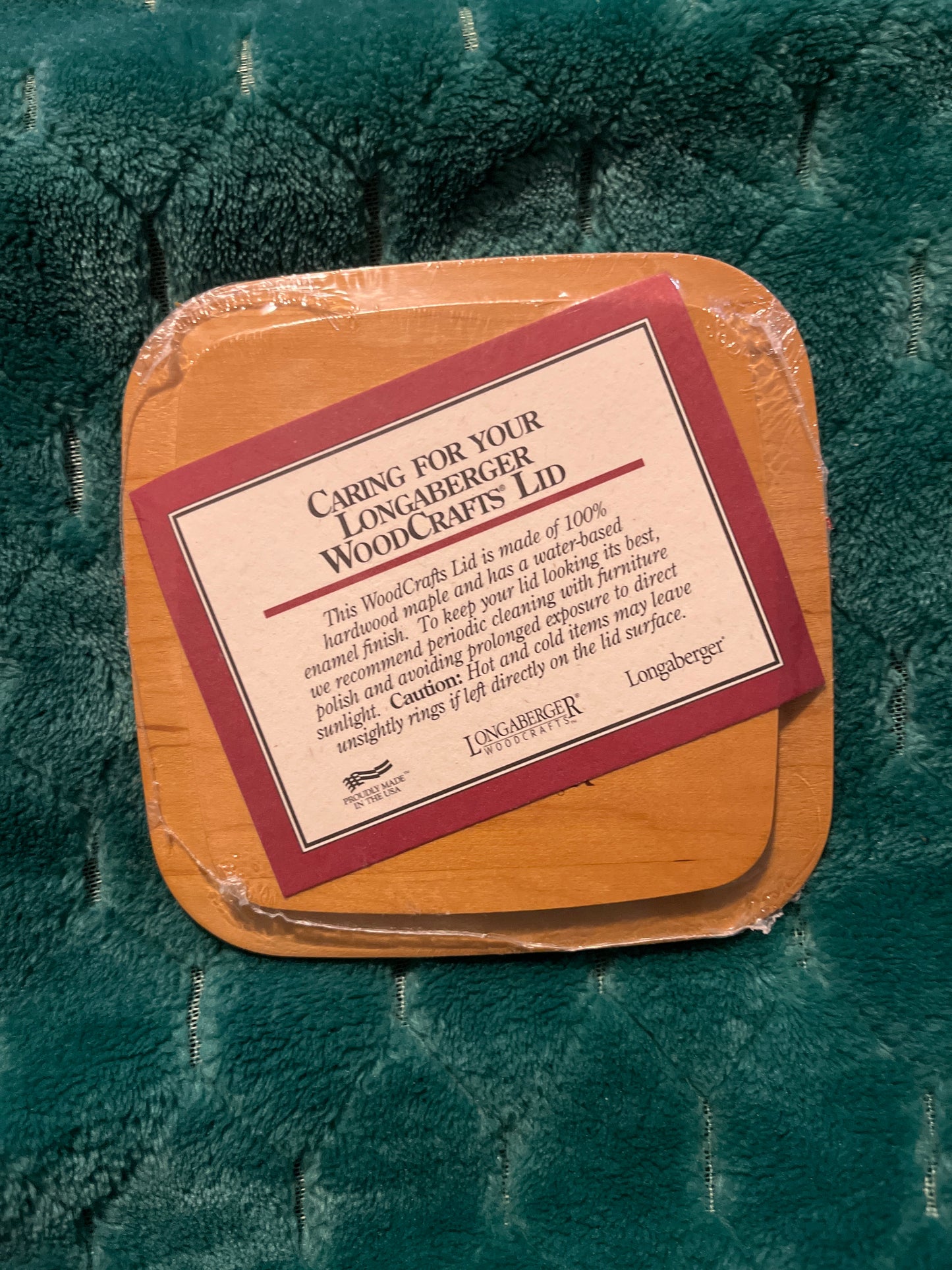 Longaberger 2002 mini cake lid