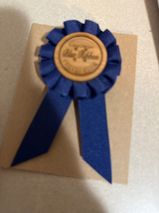 Longaberger Blue Ribbon Tie On