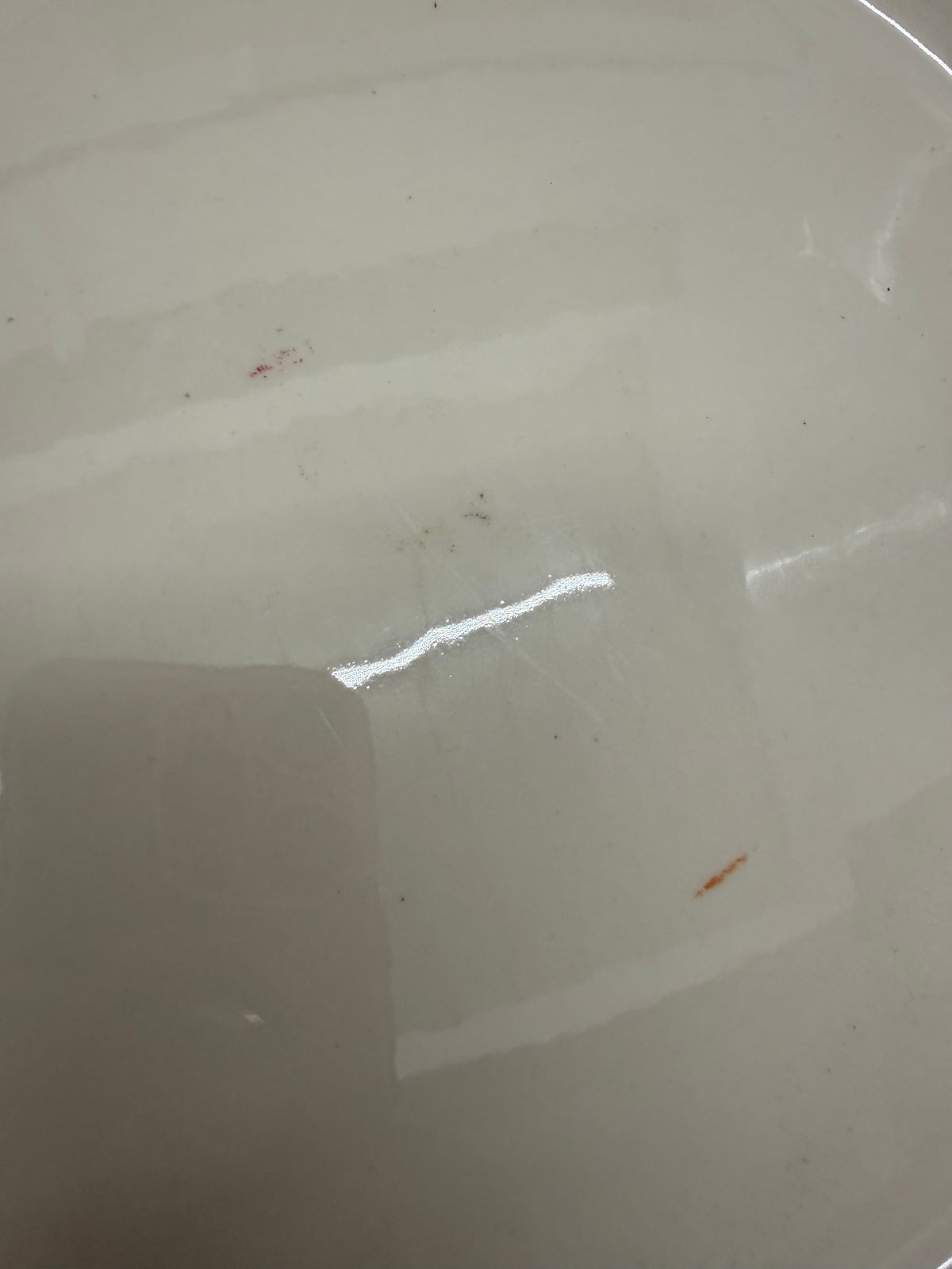 Longaberger Holly dinner plate with some markings as shown