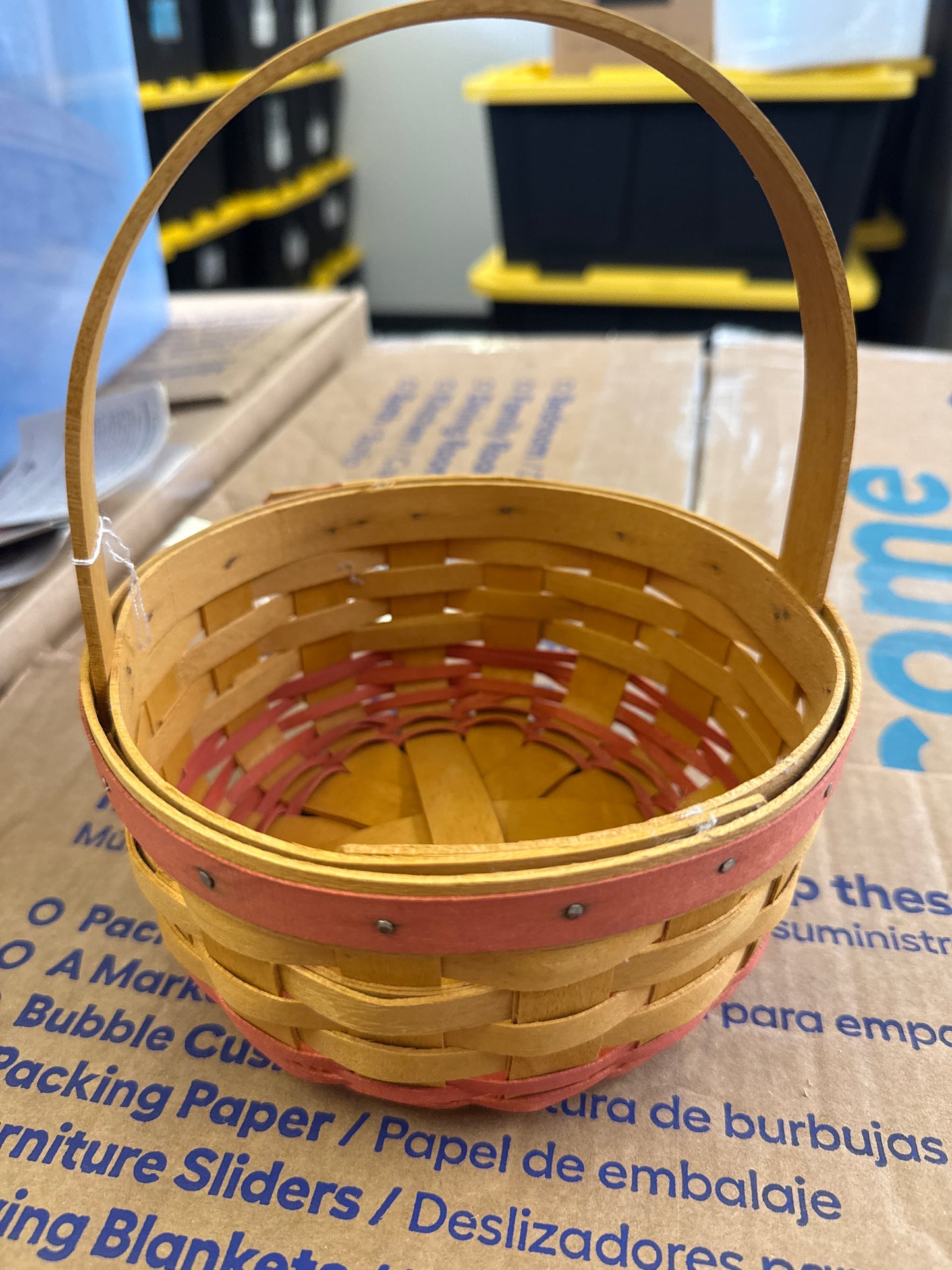 Longaberger Mother’s Day rings and things basket
