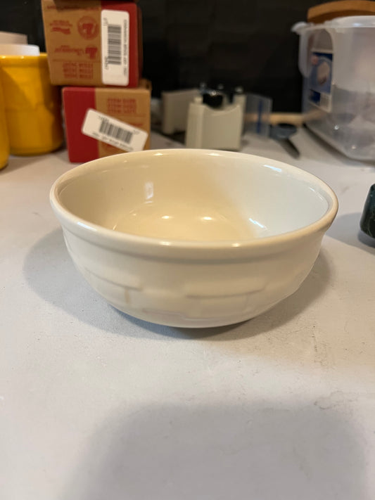 Longaberger small cereal bowl in ivory