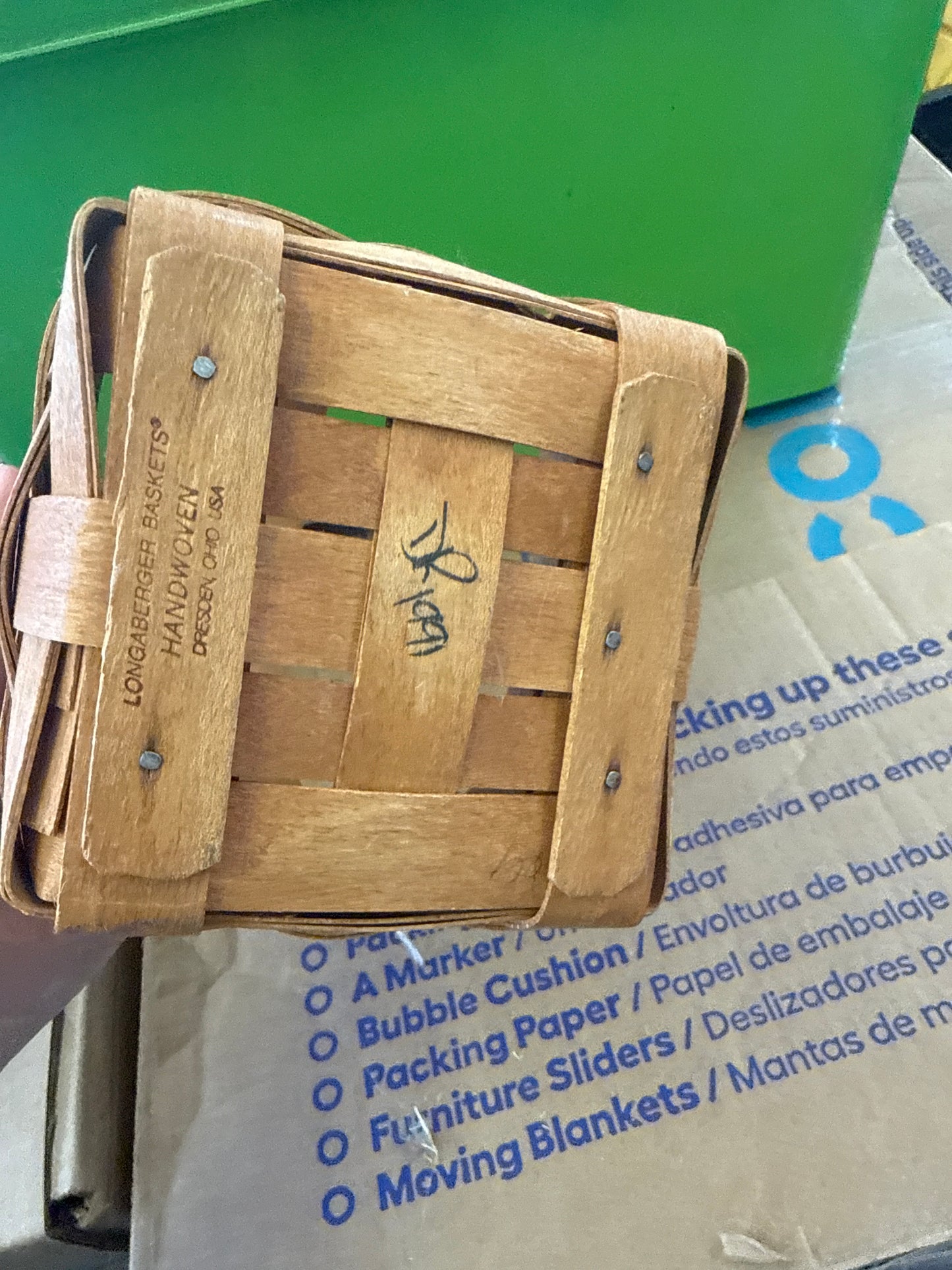 Longaberger small peg basket