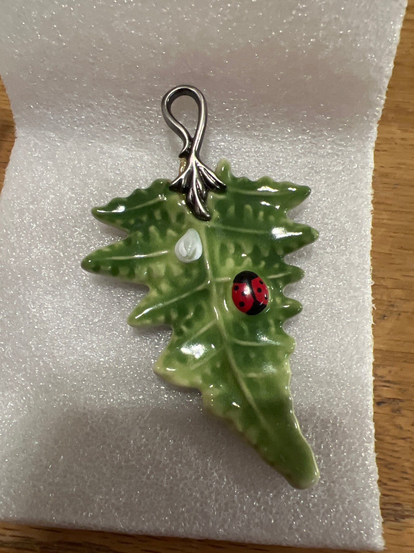 Longaberger collectors club leaf ornament