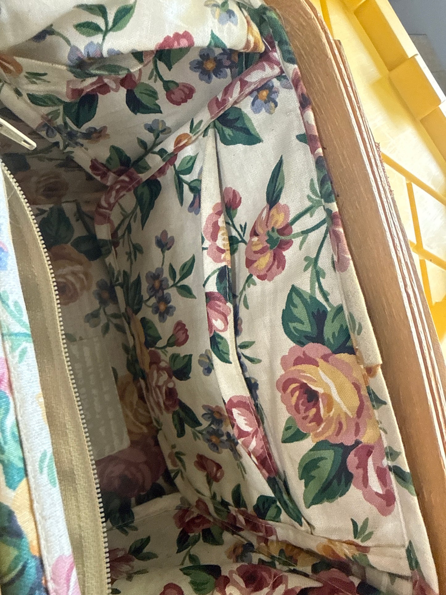 Longaberger medium purse basket with liner and protector