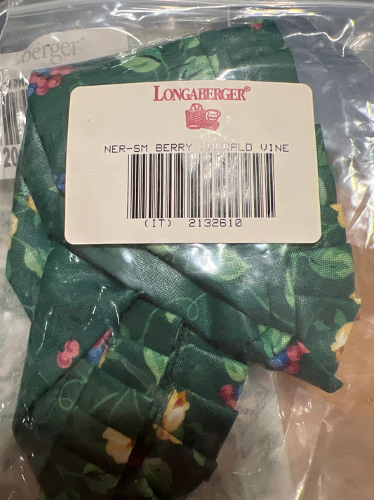 Longaberger small berry liner in emerald vine