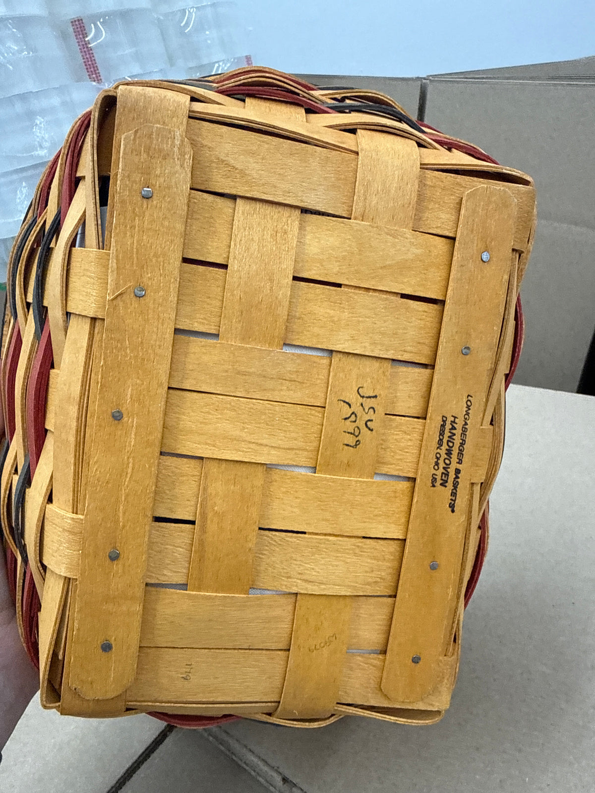 Longaberger all American bread basket with liner and protector