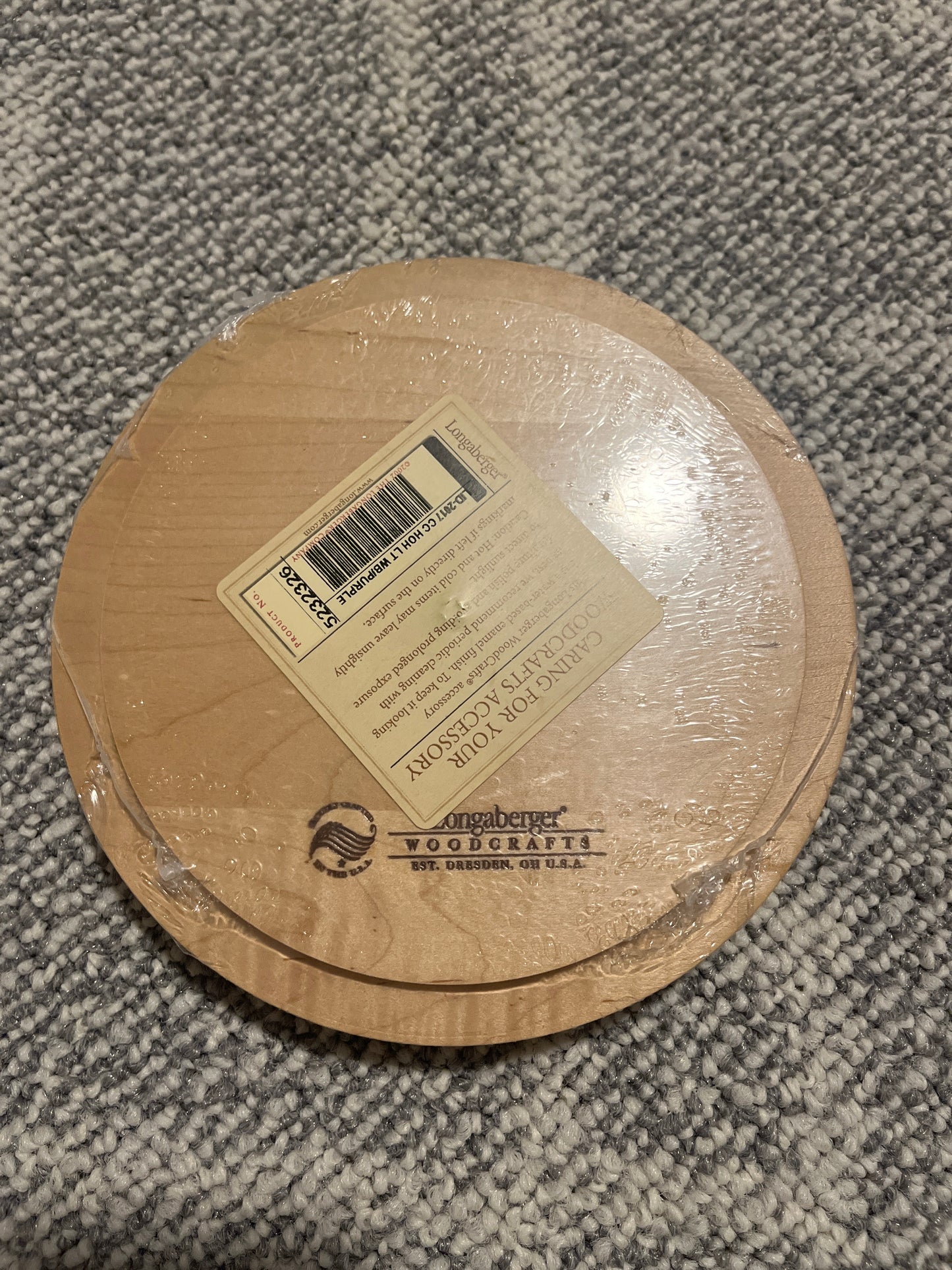 Longaberger 2017 Horizon of Hope w/ purple knob