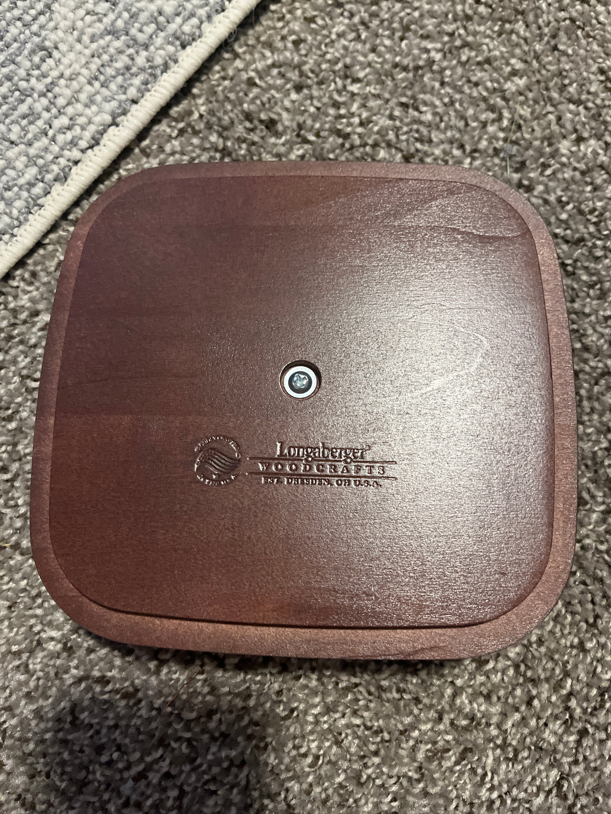 Longaberger 6.5” square lid