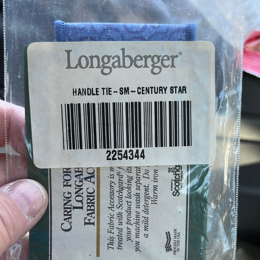 Longaberger small handle tie in century star