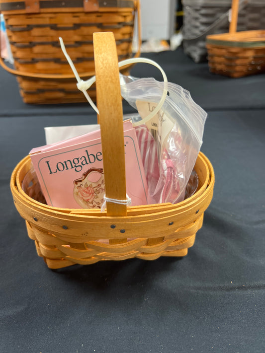 Longaberger 1999 Horizon of Hope Basket with Liner and Protector