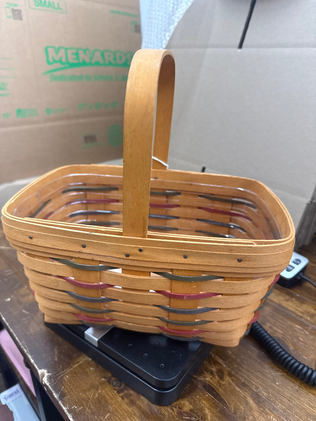 Longaberger spring basket with protector