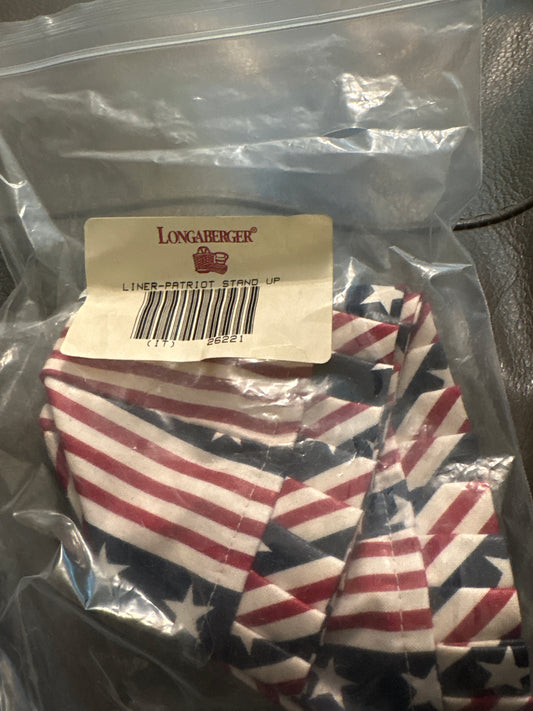 Longaberger patriot standup liner in All American