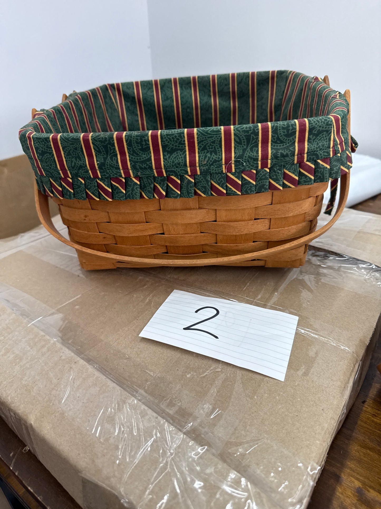 Longaberger cake basket with liner