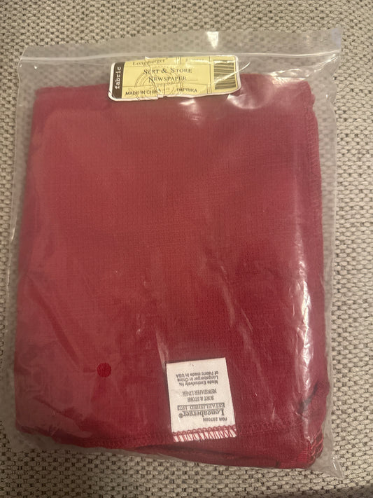 Longaberger sort and store newspaper liner in paprika