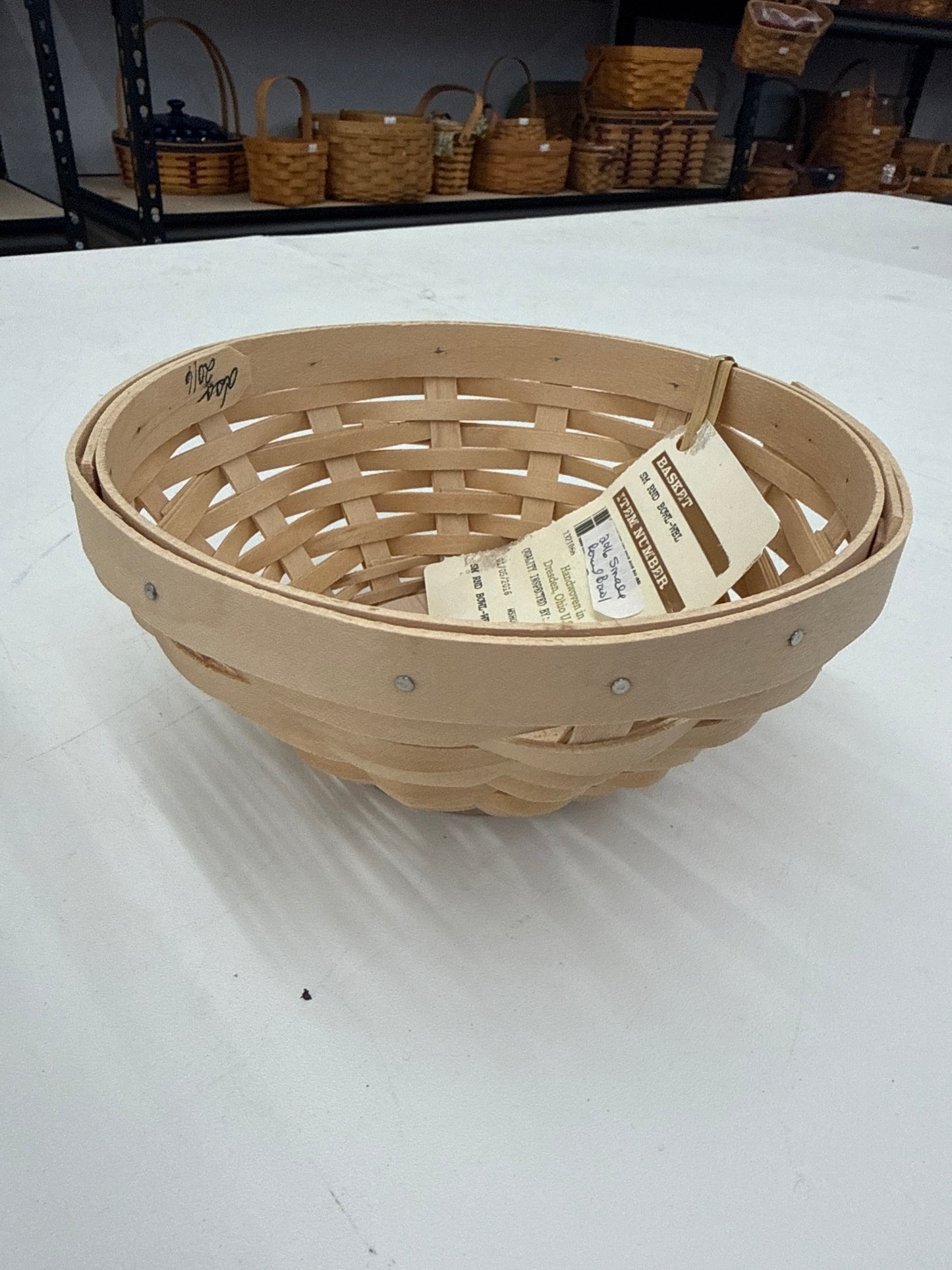 Longaberger small round basket bowl