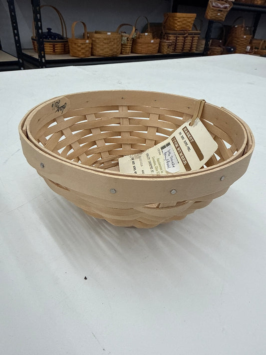 Longaberger small round basket bowl