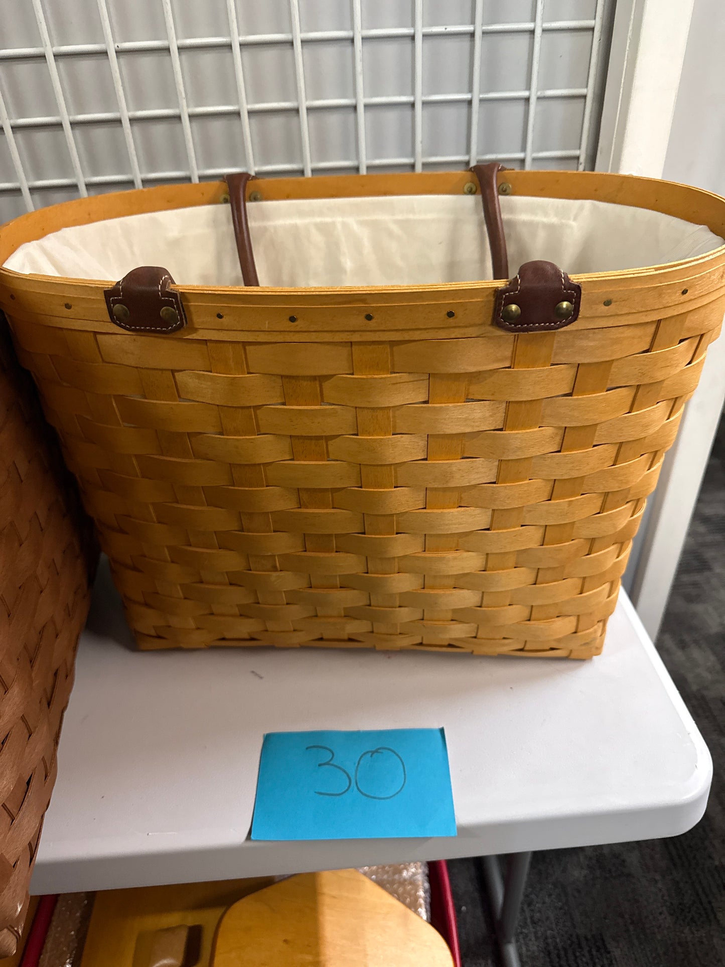 Longaberger large boardwalk with liner and protector