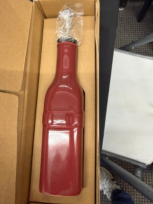 Longaberger woven traditions oil bottle in paprika