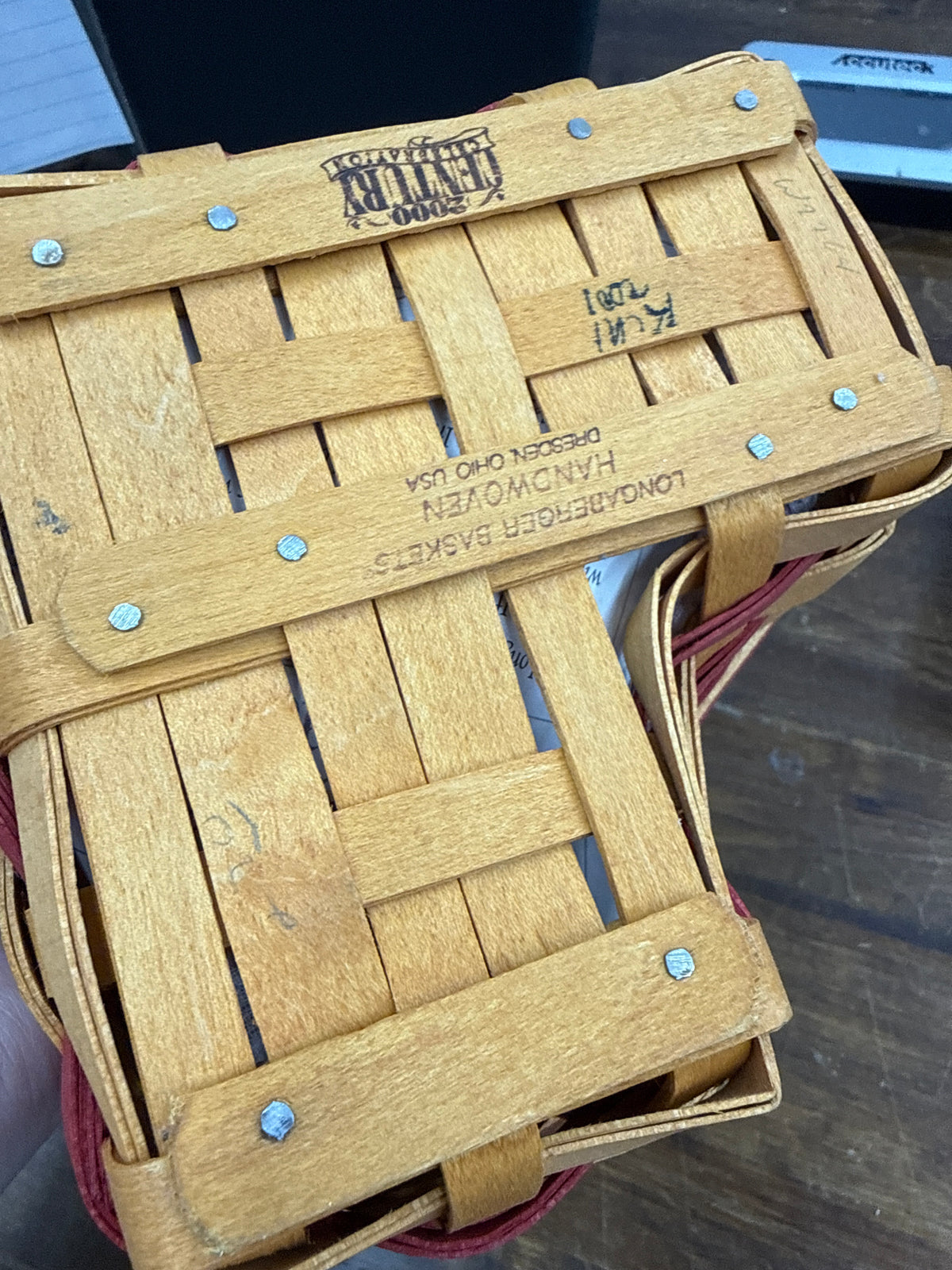 Longaberger little love with liner, protector, and lid