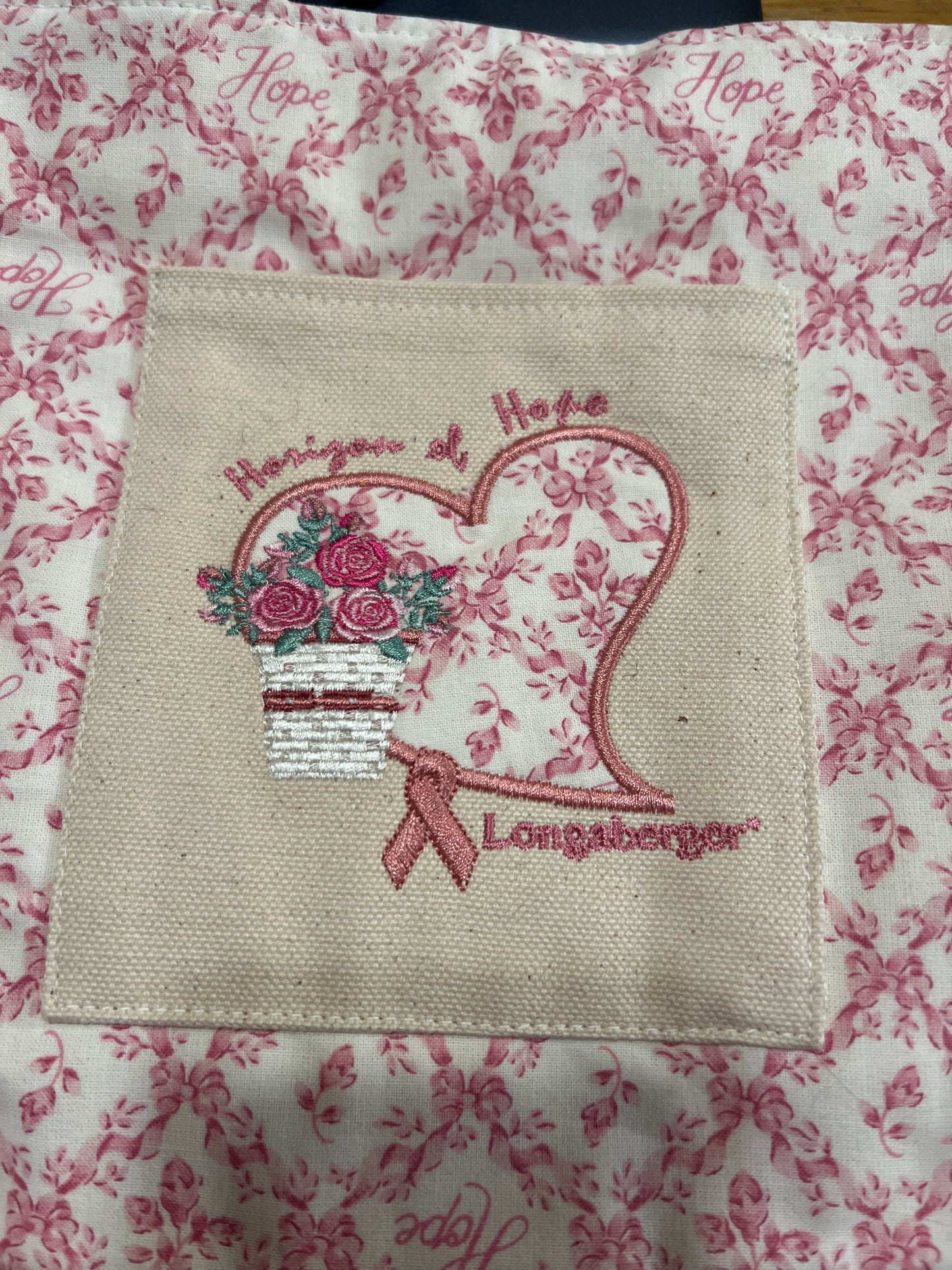 Longaberger horizon of hope tote