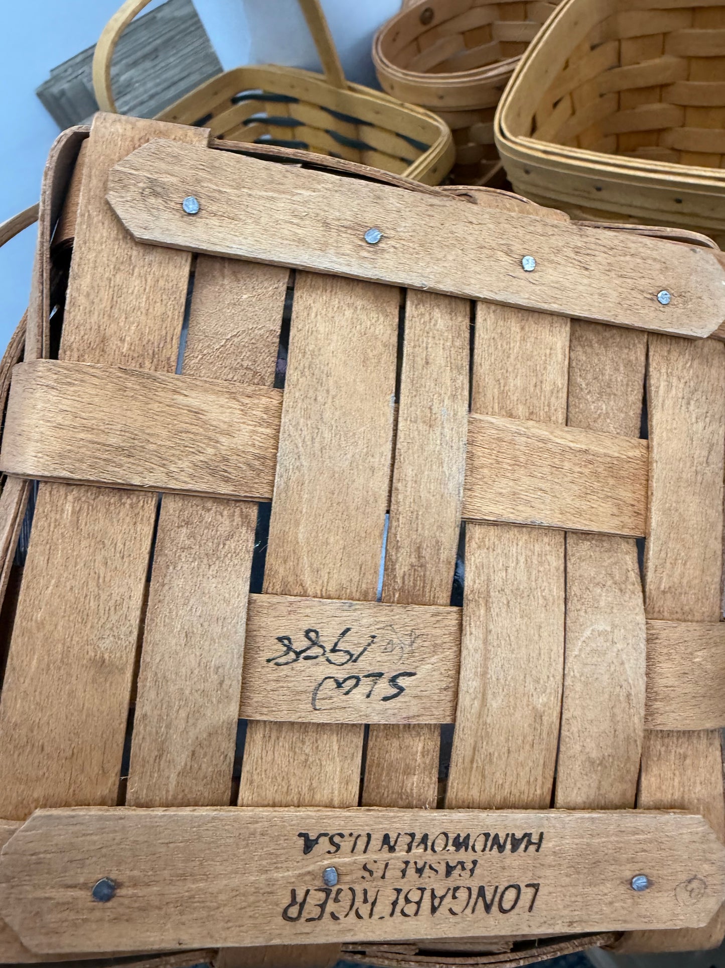 Longaberger poinsettia basket with protector