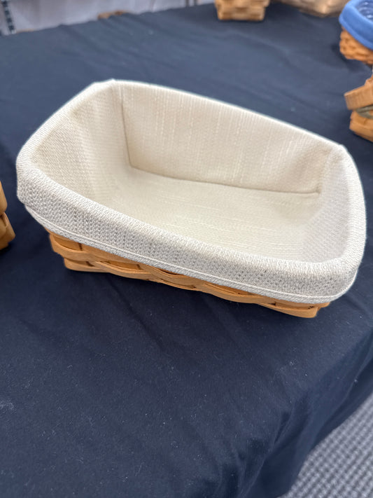 Longaberger Notepal basket with liner