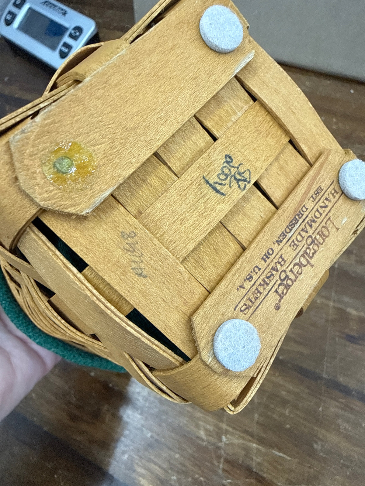 Longaberger pencil pal with liner and protector