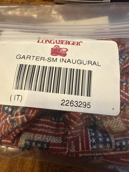 Longaberger small garter in inaugural