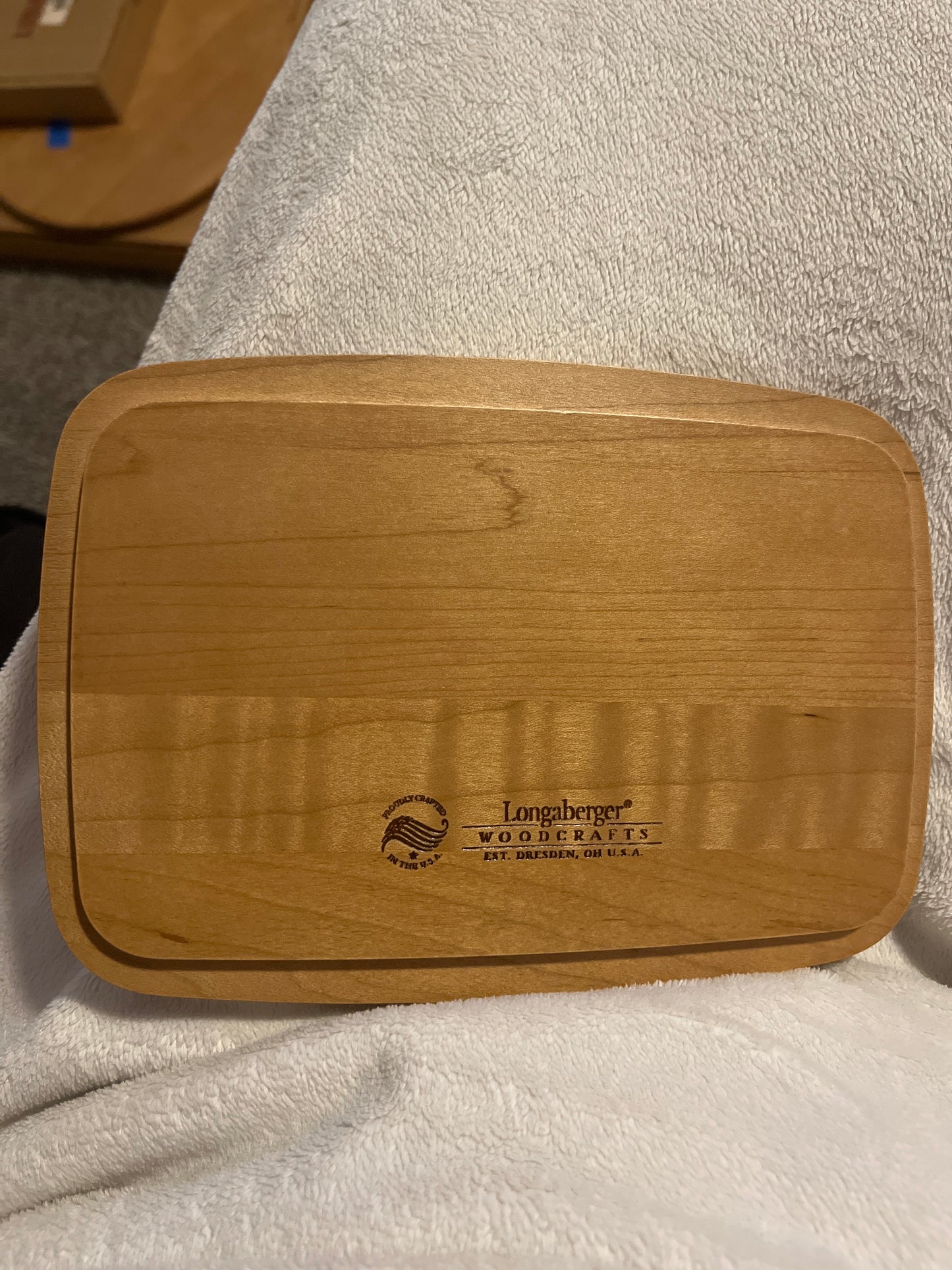 Longaberger 7.75”x5.5” rectangular lid - Dave quote