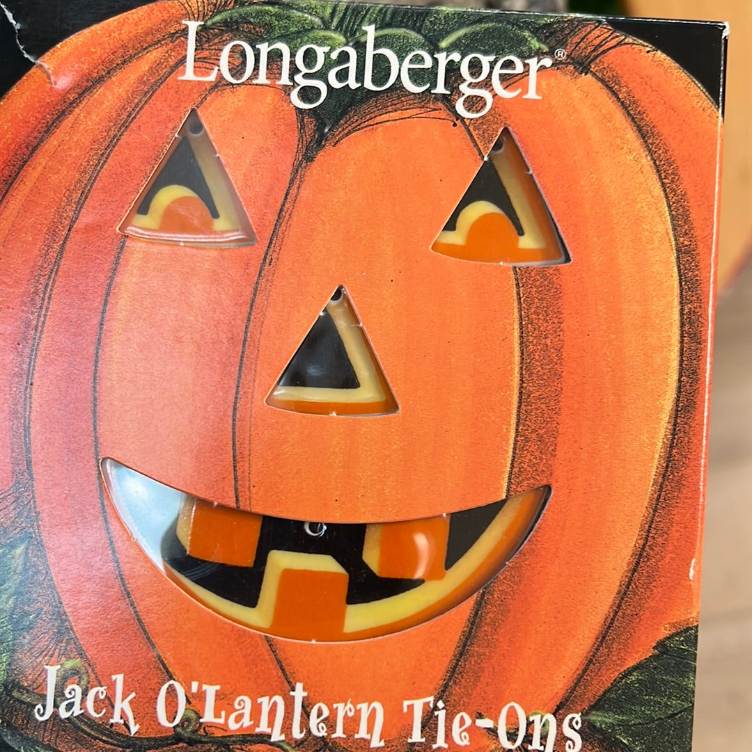 Longaberger jack o lantern tie ons