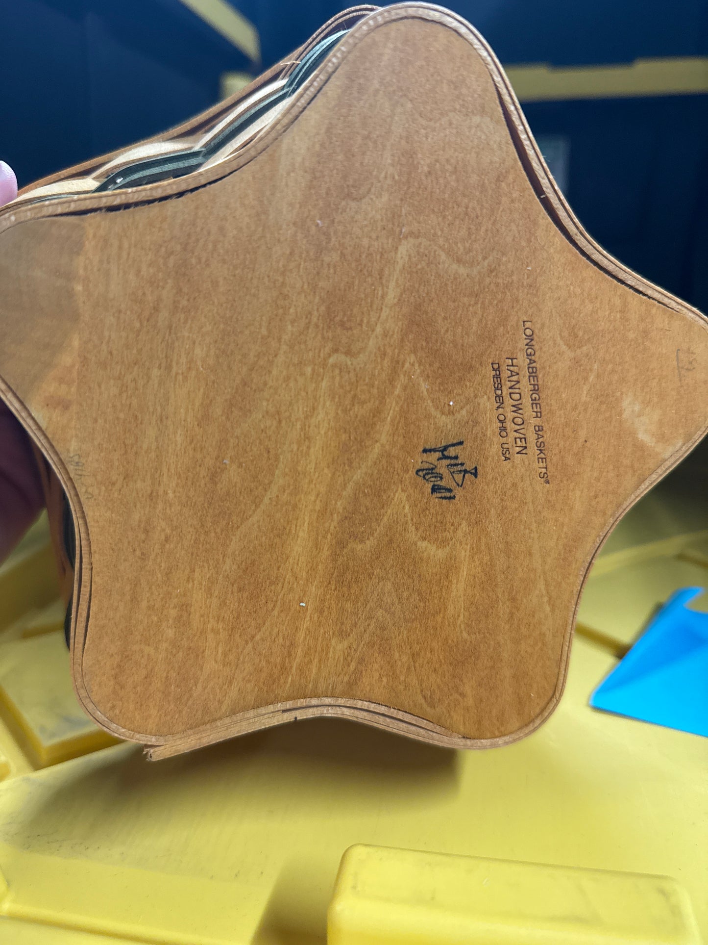 Longaberger little star basket with liner and protector