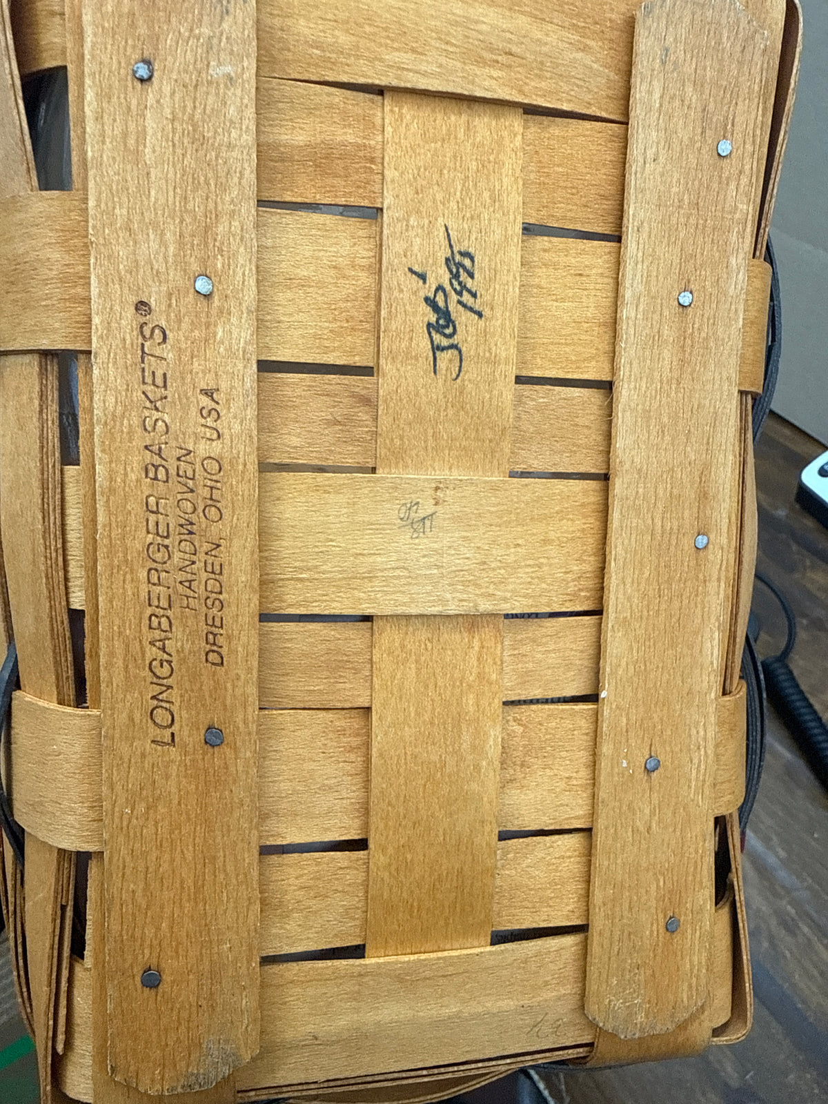 Longaberger spring basket with protector