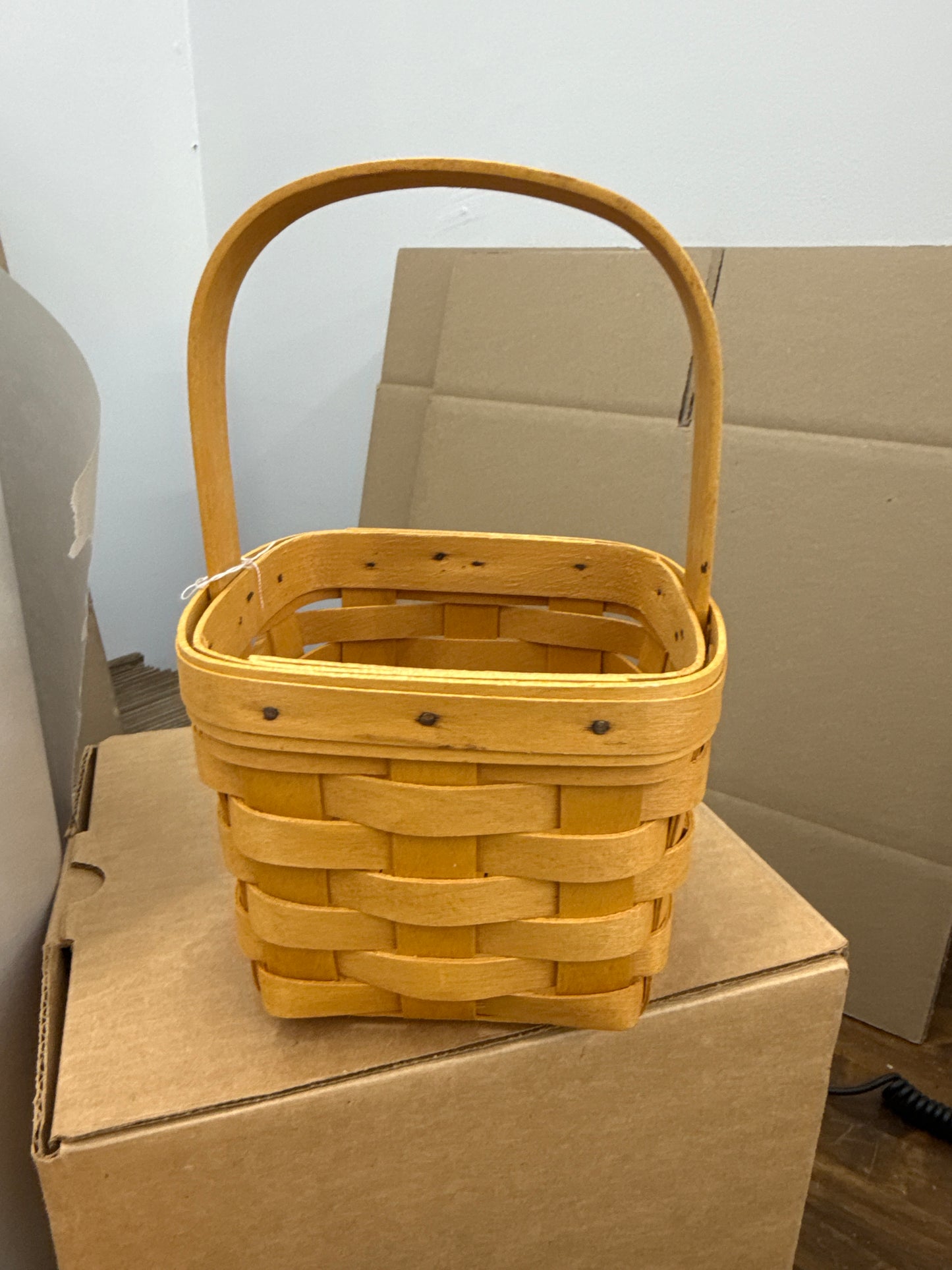 Longaberger small peg basket