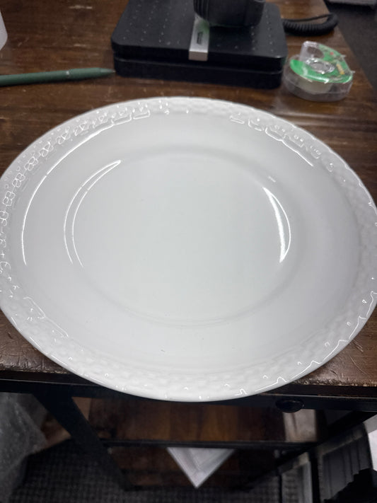Longaberger 11” round white platter