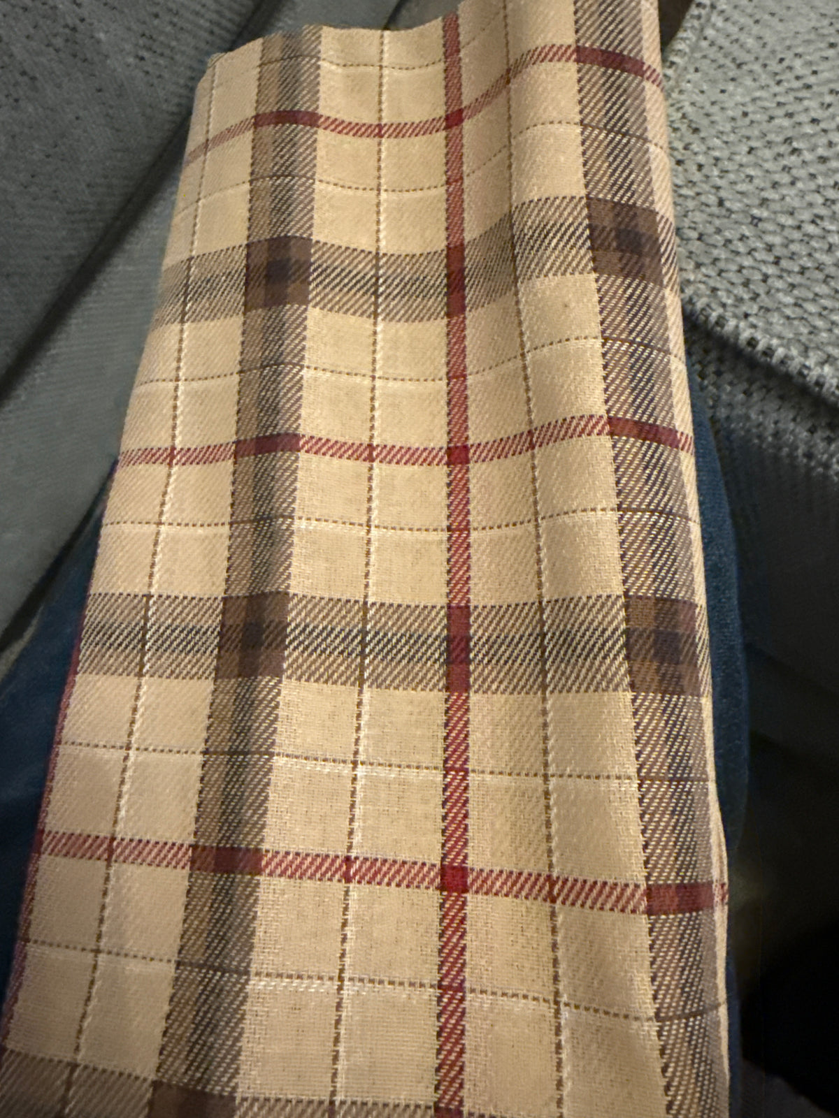Longaberger napkin in signature plaid