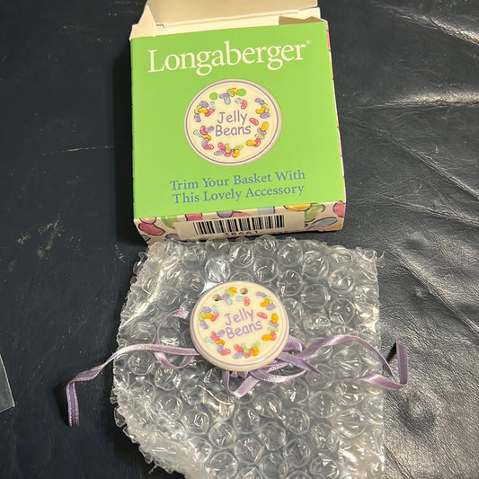 Longaberger jelly beans tie on