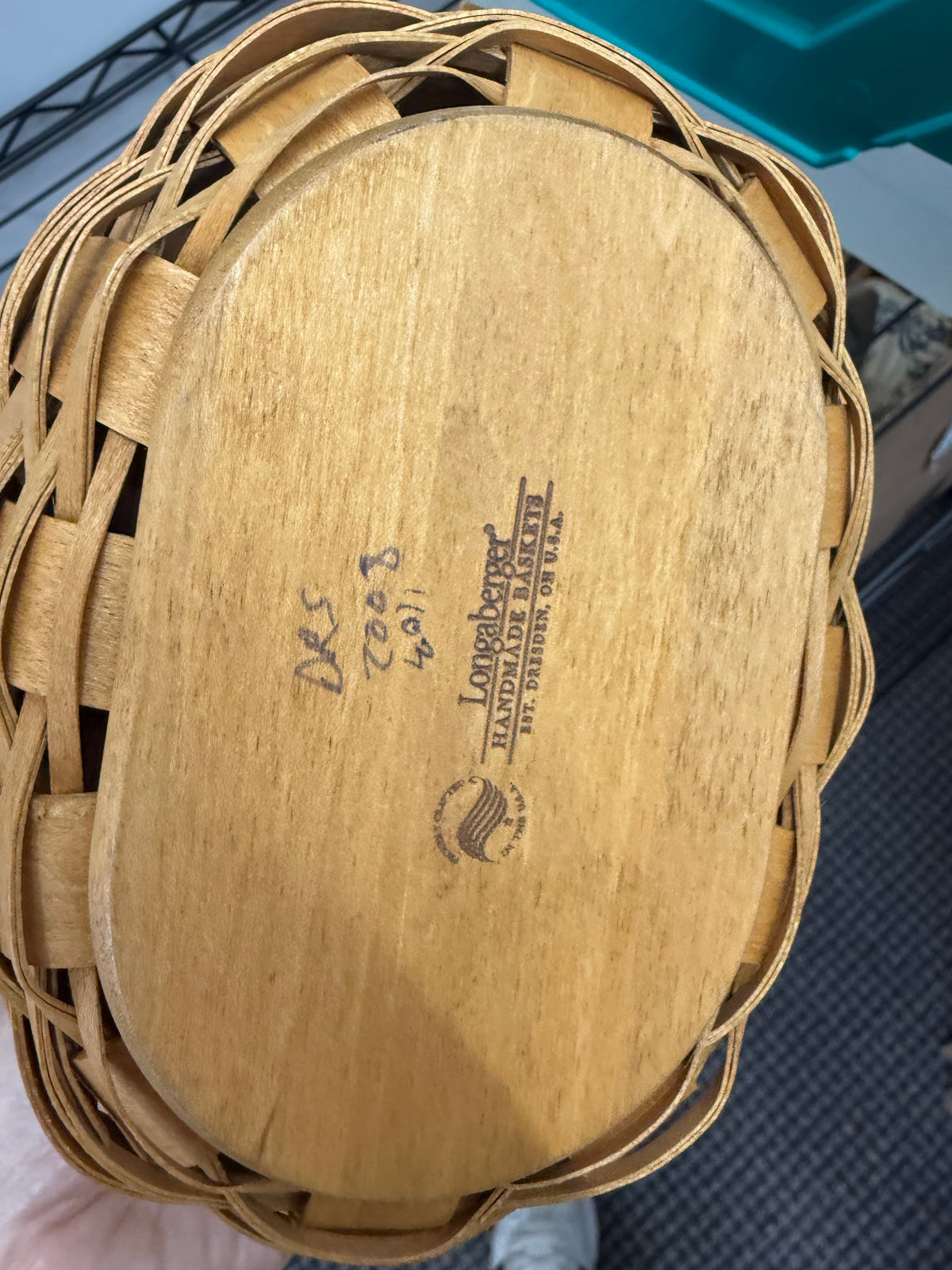 Longaberger oval kiddie purse basket