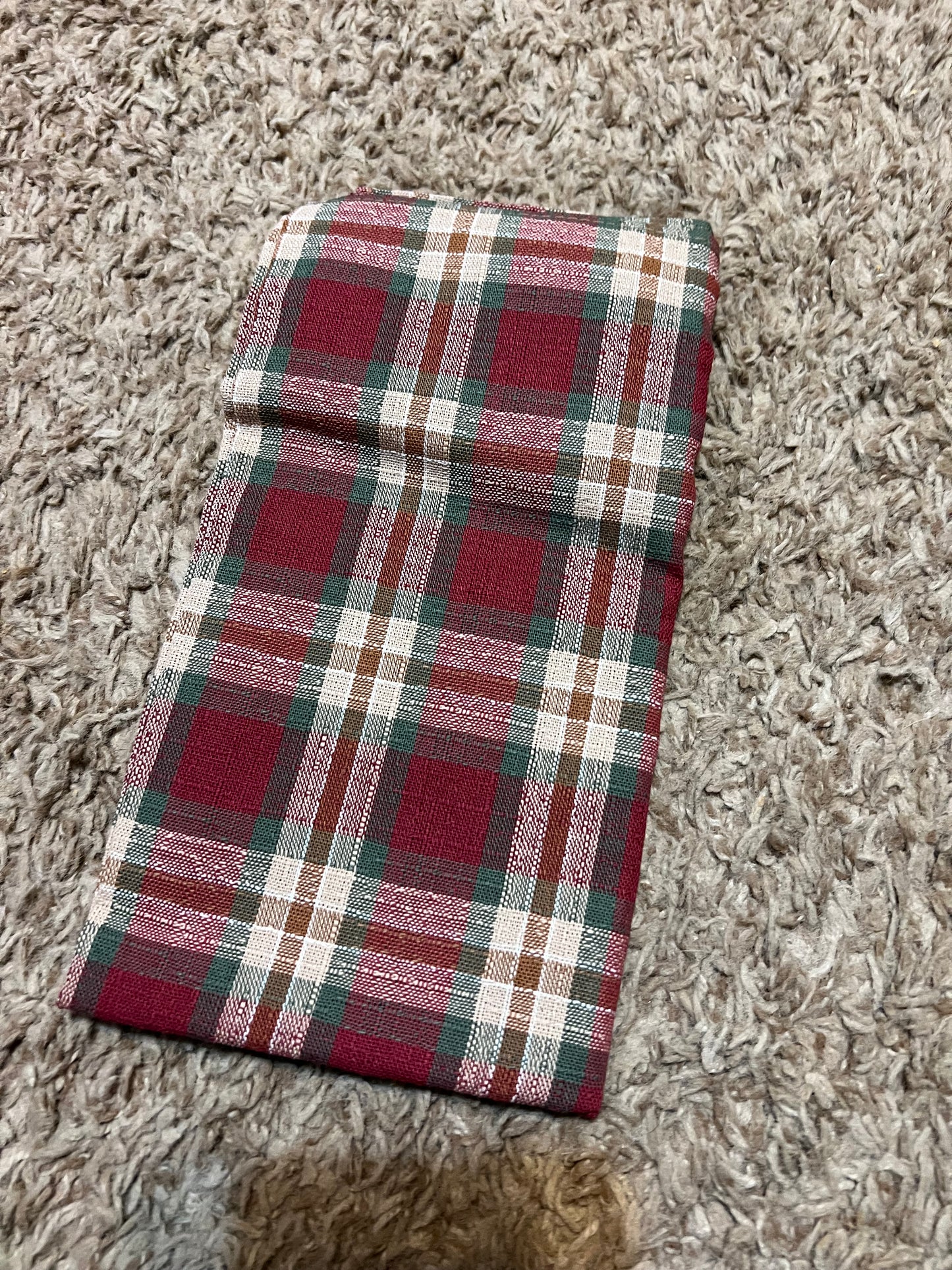 Longaberger orchard park plaid napkin