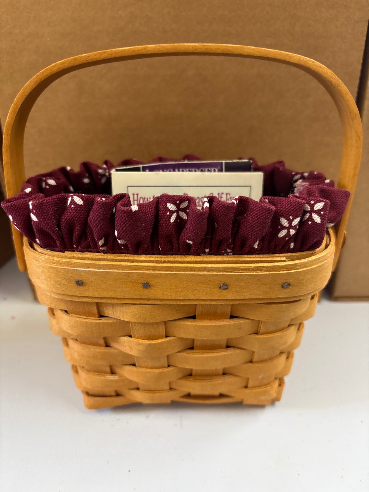 Longaberger 1997 Horizon of Hope basket with liner and Protector