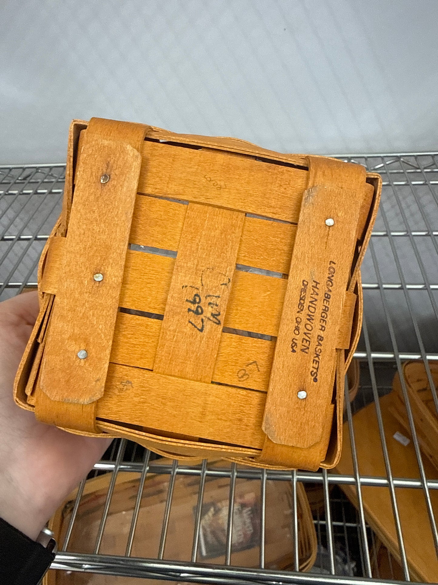 Longaberger small peg basket