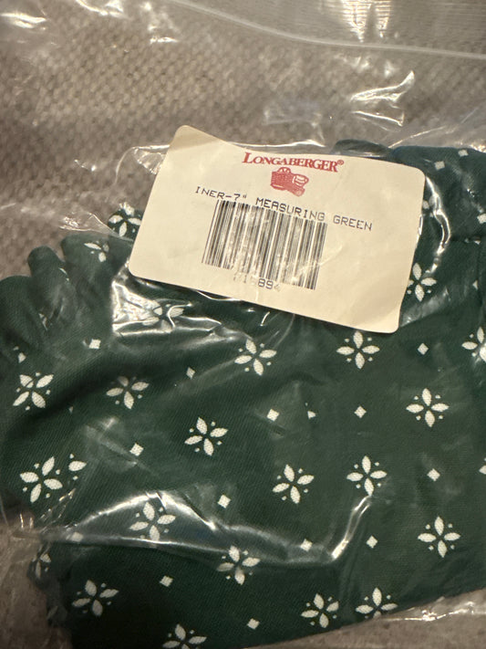 Longaberger 7” measuring liner in heritage green