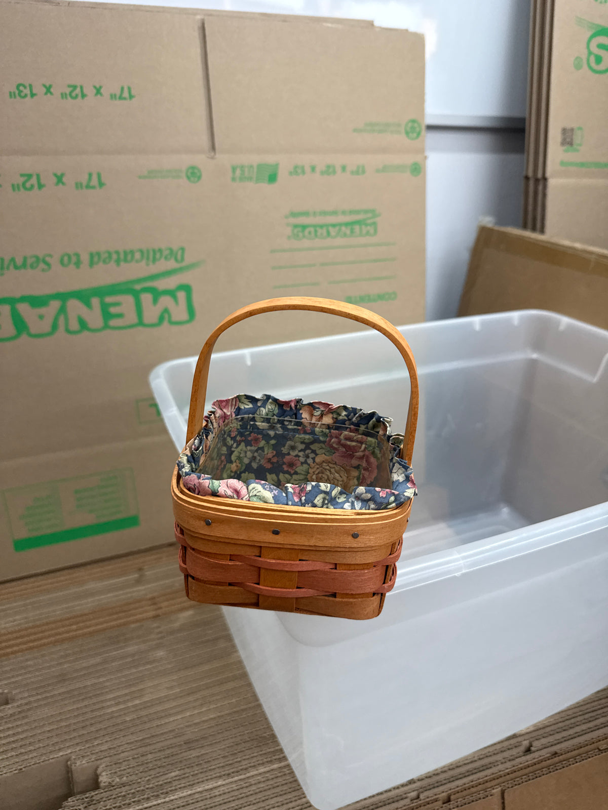 Longaberger potpourri basket with liner