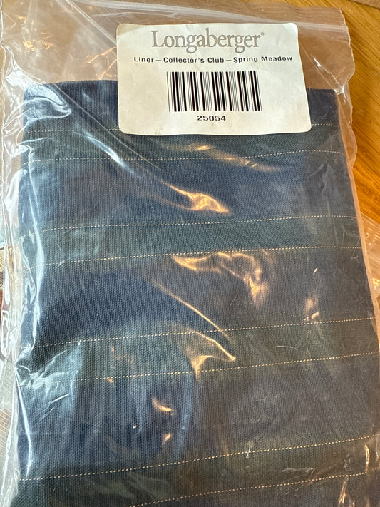 Longaberger spring meadow liner in collectors club