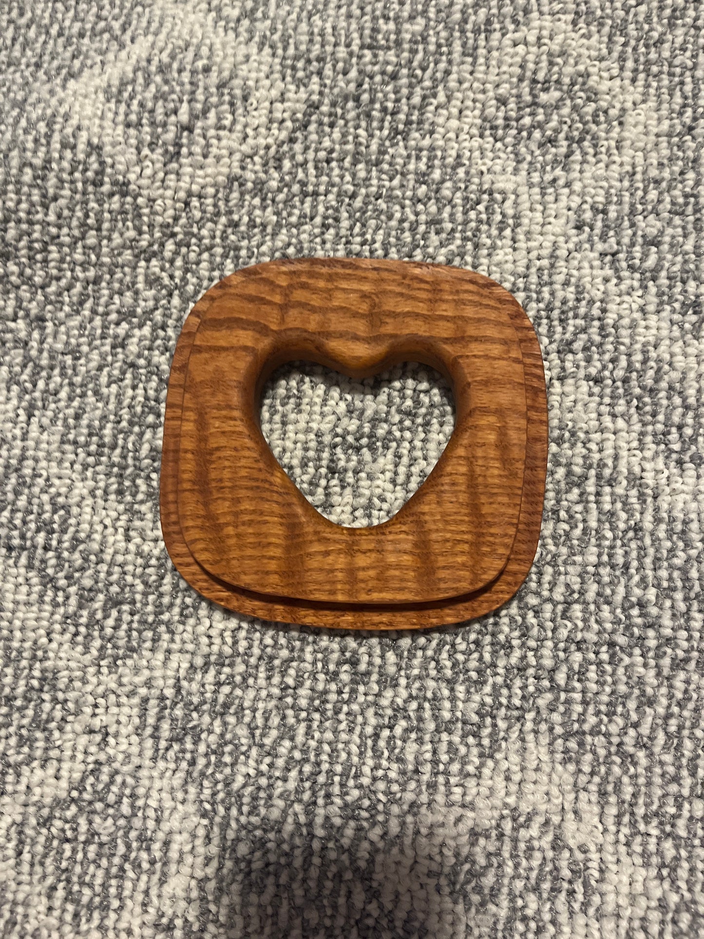 Longaberger 5” lid with heart cut out