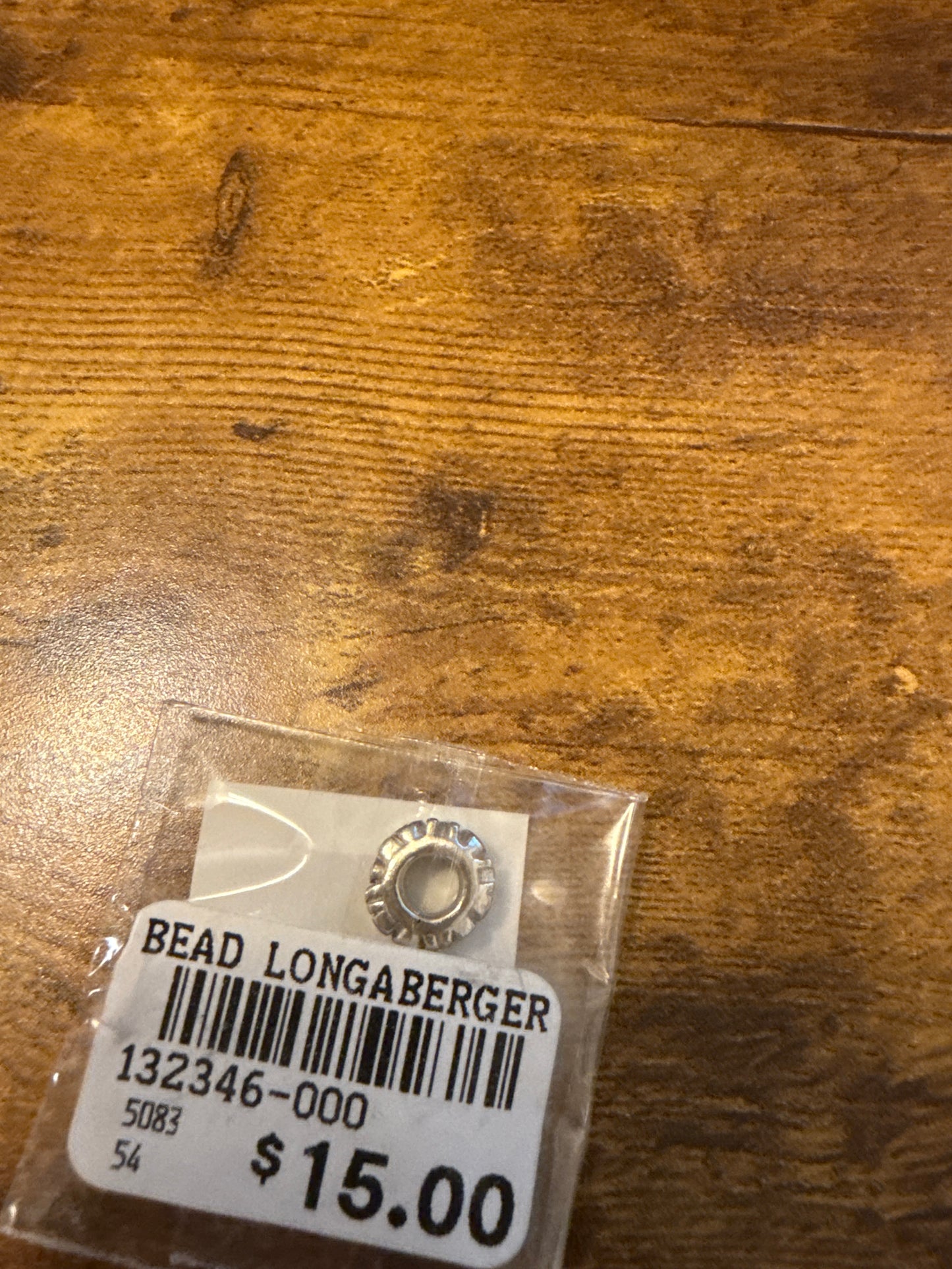 Longaberger charm bead